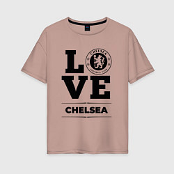 Женская футболка оверсайз Chelsea Love Классика