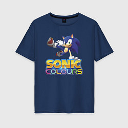 Женская футболка оверсайз Sonic Colours Hedgehog Video game