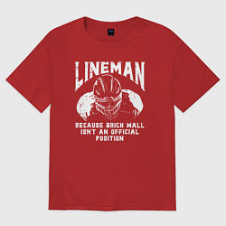 Женская футболка оверсайз Лайнмен