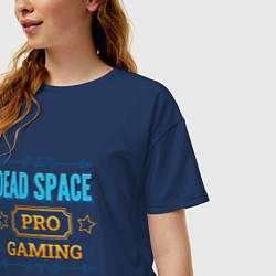 Футболка оверсайз женская Dead Space PRO Gaming, цвет: тёмно-синий — фото 2