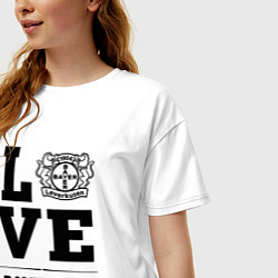 Футболка оверсайз женская Bayer 04 Love Классика, цвет: белый — фото 2