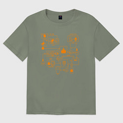 Женская футболка оверсайз Схема пивоварения