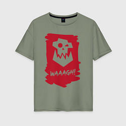 Женская футболка оверсайз Орочий Вааагх! Горка и Морка