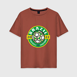 Женская футболка оверсайз Brazil 2022