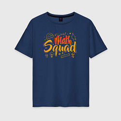 Женская футболка оверсайз Math Squad