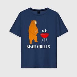 Женская футболка оверсайз Bear Grills Беар Гриллс