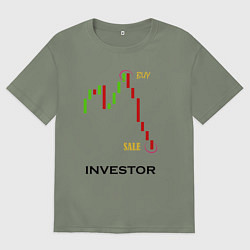 Футболка оверсайз женская Investor, цвет: авокадо