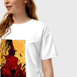 Футболка оверсайз женская CHAINSAW MAN DENJI, цвет: белый — фото 2