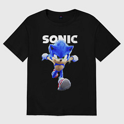 Футболка оверсайз женская Sonic the Hedgehog 2, цвет: черный
