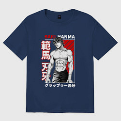 Женская футболка оверсайз БОЕЦ БАКИ , BAKI THE GRAPPLER