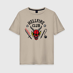 Женская футболка оверсайз Hellfire Club Stranger Things 4