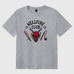 Женская футболка оверсайз Hellfire Club Stranger Things 4