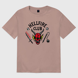 Женская футболка оверсайз Hellfire Club Stranger Things 4