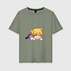 Женская футболка оверсайз Неко-Арк