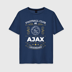 Женская футболка оверсайз Ajax: Football Club Number 1