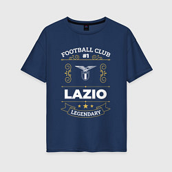 Футболка оверсайз женская Lazio: Football Club Number 1, цвет: тёмно-синий