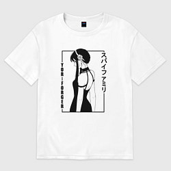 Женская футболка оверсайз Spy x Family Yor Forger со спины