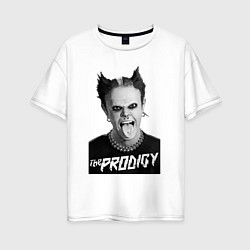 Футболка оверсайз женская The Prodigy - firestarter, цвет: белый