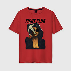 Футболка оверсайз женская Fight Club - Marla Singer, цвет: красный