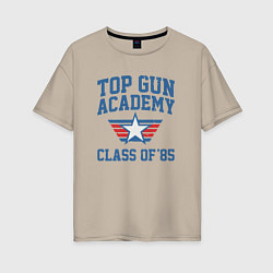 Женская футболка оверсайз TOP GUN Academy Class of 85