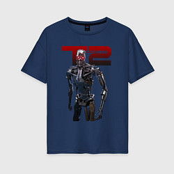Женская футболка оверсайз Terminator 2 - T800
