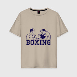 Женская футболка оверсайз Бокс Boxing is cool