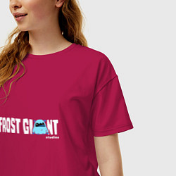 Футболка оверсайз женская FROST GIANT STUDIOS, цвет: маджента — фото 2
