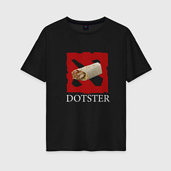 Футболка оверсайз женская Dotster, цвет: черный