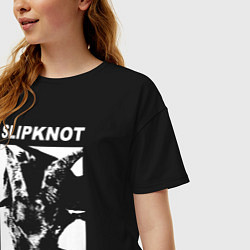 Футболка оверсайз женская Slipknot People Shit, цвет: черный — фото 2