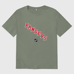 Женская футболка оверсайз New York Rangers NHL