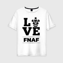 Женская футболка оверсайз FNAF Love Classic
