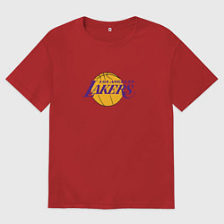 Женская футболка оверсайз Лос-Анджелес Лейкерс NBA