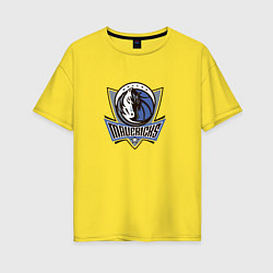 Женская футболка оверсайз Даллас Маверикс NBA