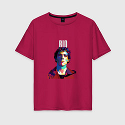 Женская футболка оверсайз Бумажный Дом - Рио