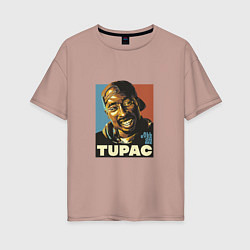 Женская футболка оверсайз Tupac - All Eyez On me