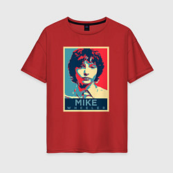 Женская футболка оверсайз Stranger Things Майк