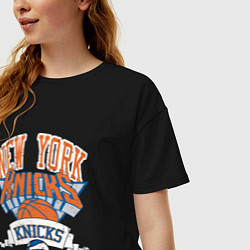 Футболка оверсайз женская NEW YORK KNIKS NBA, цвет: черный — фото 2