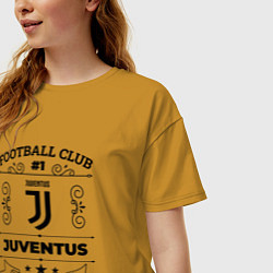 Футболка оверсайз женская Juventus: Football Club Number 1 Legendary, цвет: горчичный — фото 2