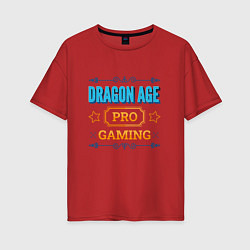 Женская футболка оверсайз Игра Dragon Age PRO Gaming