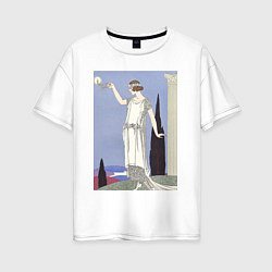 Футболка оверсайз женская Robe du Soir, de Worth Муза, цвет: белый