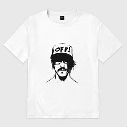 Футболка оверсайз женская Кидис, цвет: белый