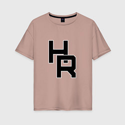 Женская футболка оверсайз HR плетение