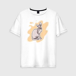Женская футболка оверсайз Донской сфинкс Кошки