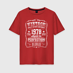 Женская футболка оверсайз Винтаж 1978 года, выдержанный до совершенства