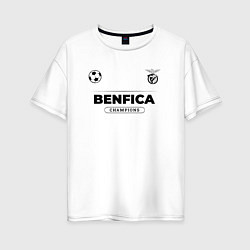Женская футболка оверсайз Benfica Униформа Чемпионов