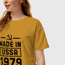 Футболка оверсайз женская Made In USSR 1979 Limited Edition, цвет: горчичный — фото 2
