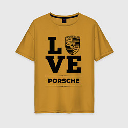 Женская футболка оверсайз Porsche Love Classic