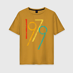 Женская футболка оверсайз Огромное число 1979