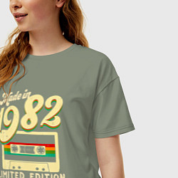 Футболка оверсайз женская Сделано в 1982 году, ограниченная серия, цвет: авокадо — фото 2