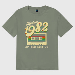 Женская футболка оверсайз Сделано в 1982 году, ограниченная серия